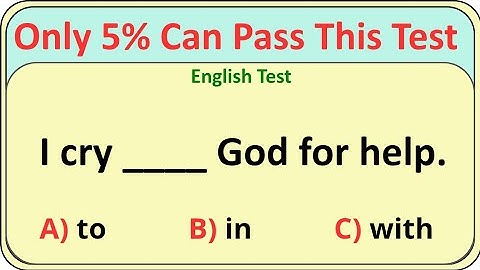 English Grammar Test ✨ E 4 English ✨ Only 5% Can Pass This Test