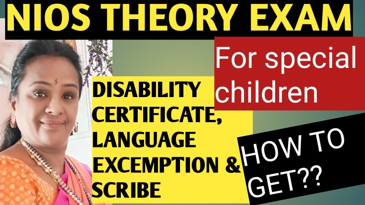 NIOS EXAM DISABILITY CERTIFICATE LANGUAGE EXCEMPTION SCRIBE EDUCATION nios-exam-disability-certificate-language-excemption-scribe-education