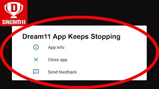 Fix Dream 11 App Keeps Stopping | Dream 11 App Crash Issue | Dream 11 App | PSA 24 screenshot 1