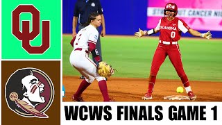 #1 Oklahoma vs #3 Florida State Full Game 1 | 2023 Women's College World Series Finals