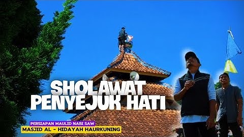 Sholawat Penyejuk Hati di Iringi Suling Bambu Dengan Pemandangan Perkampungan yang Sejuk
