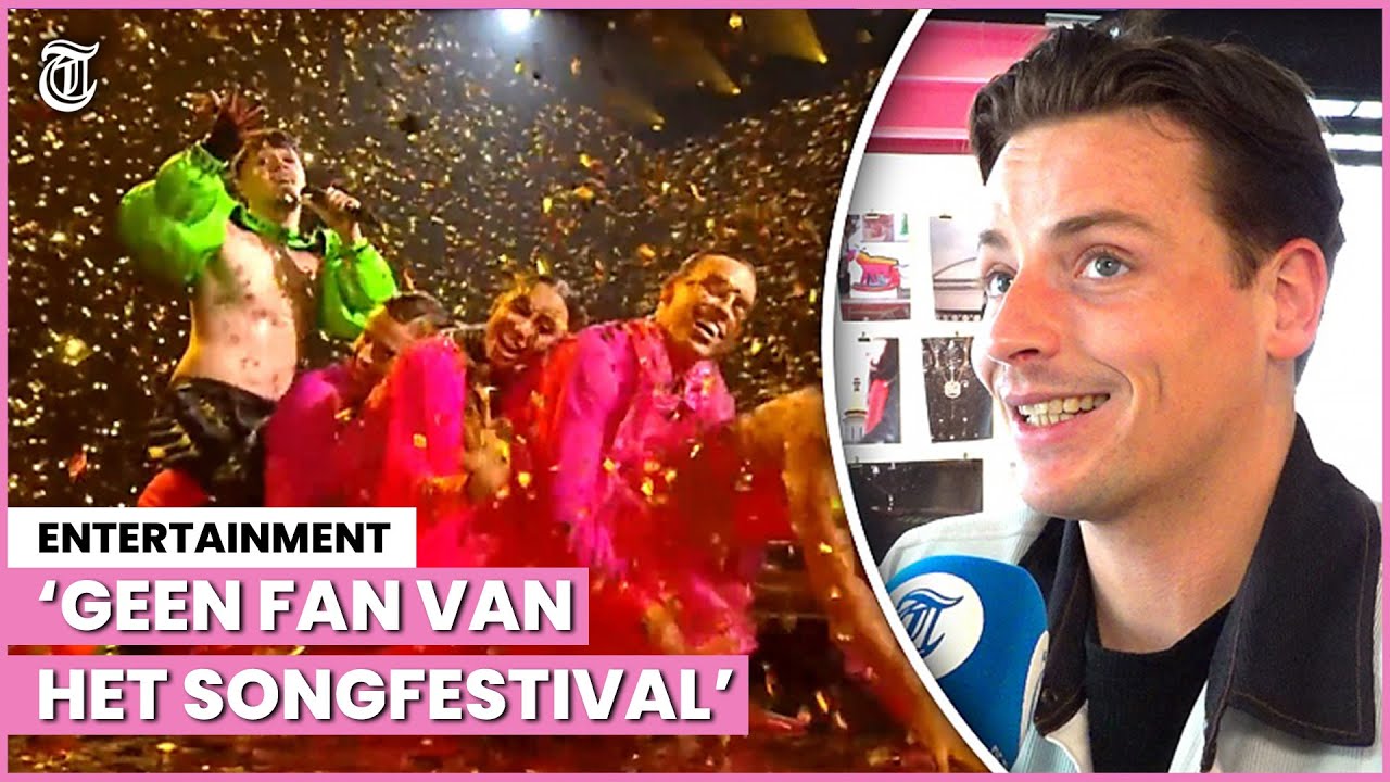 Jesse (32) danst in bizarre Finse songfestivalact: ‘Moest er even aan wennen’