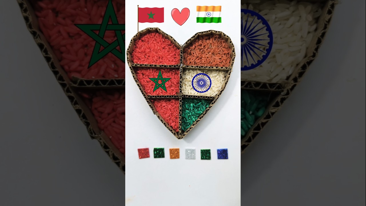 India🇮🇳 flag morocco🇲🇦 flag independence day, republic day 🥰💪 I Love My Country India