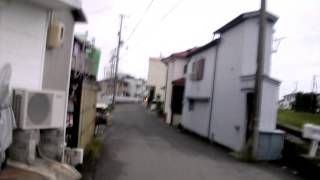 自転車動画　郵便バイクが突撃してきた