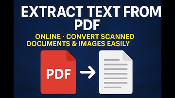 Extract Text from PDF Online | Convert Scanned Documents for FREE