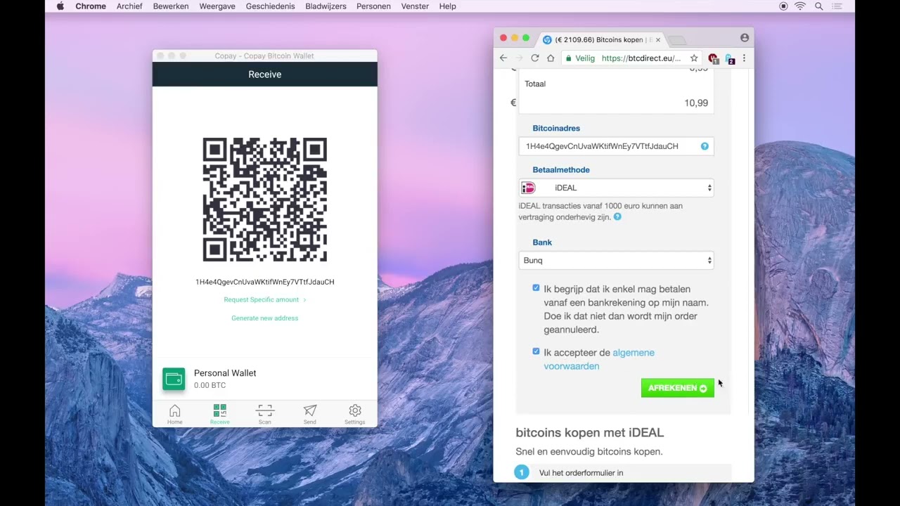 Bitcoins kopen met iDEAL How to crypto BTC Direct
