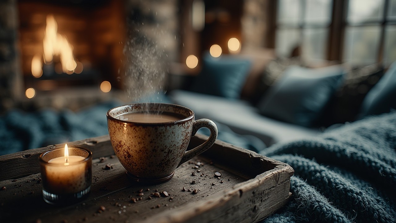 Утренний Джазовый Гитарный Инструментал~ Уютная Атмосфера Кафе и Звуки Теплого Кофе