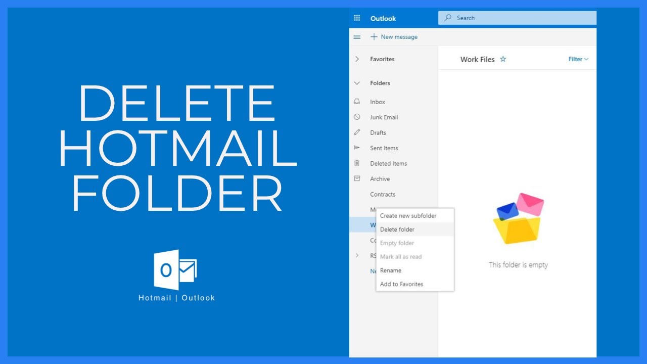 How To Delete A Folder On Hotmail