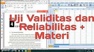 Uji Validitas dan Reliabilitas Instrumen - Statistik Mudah Bagi Pemula)