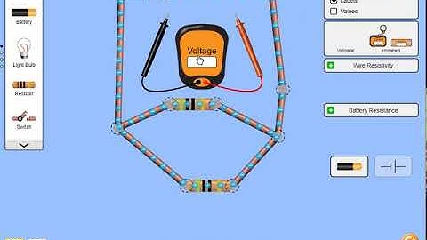 Physics11 - PHet electricity circuit