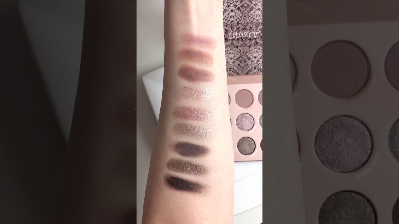 ColourPop That’s Taupe palette swatches