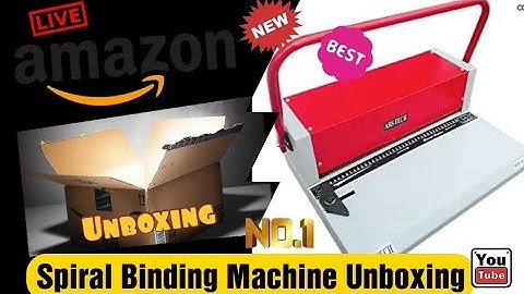 #Spiral Binding Machine Unboxing/ #Amazon Order Unboxing/ #Machine Quality Testing/ #Printing World