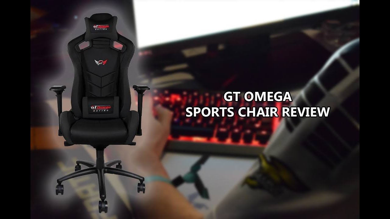 gt omega sport racing office chair black leather