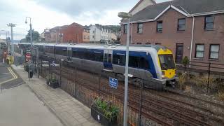 NIR 3000 Class DMU 3022 departing Whitehead. 30/6/23