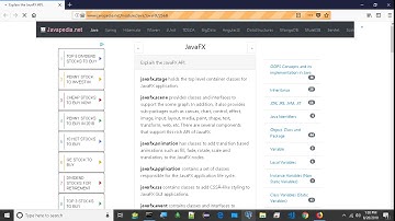 Explain the JavaFX API. | javapedia.net