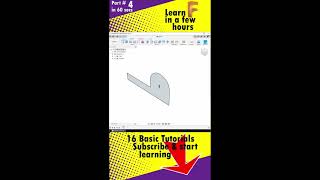Learn Fusion 360 The Basics Part 4 #SHORTS