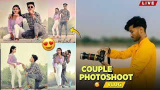 Couple Photoshoot Vlog_ Photo Pose💞 Couple 😍 Live 2024 & Nikon 5300D || Raj Photography