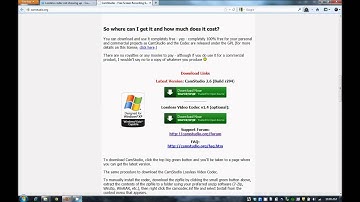 CamStudio Lossless Codec Install & Fix for Windows 7
