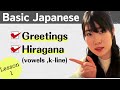 Basic japanese for beginners  lesson1  greetings  hiraganavowels kline n5 level