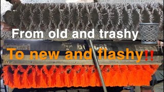 Bobcat Sweeper, bristle replacement