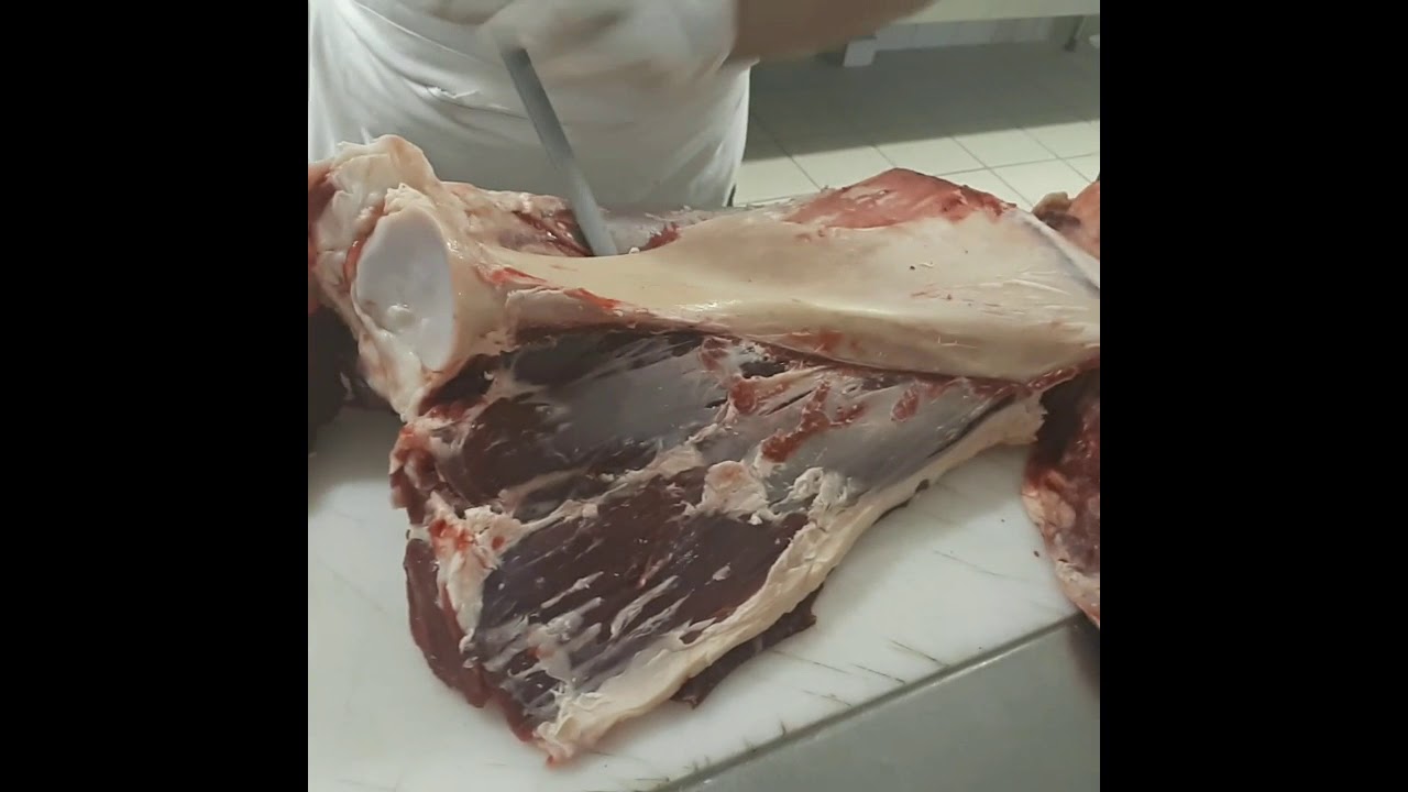 Désossage de la raquette de boeuf