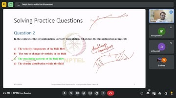 NPTEL LIVE SESSIONS - Computational Fluid Dynamics for Incompressible Flows - Week 8