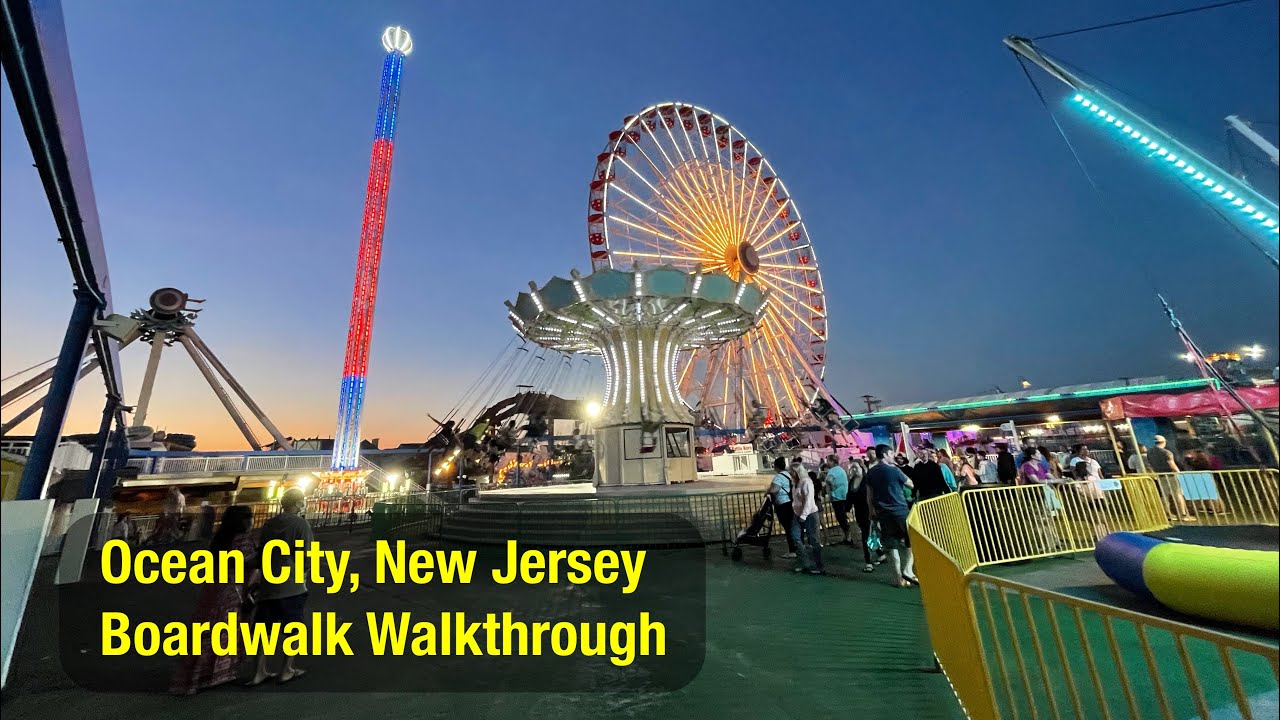 Walkthrough Ocean City Boardwalk, New Jersey YouTube