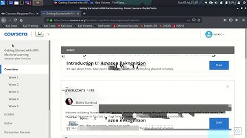 GETTING STARTED WITH AWS MACHINE LEARNING  COURSERA ALL WEEK SOLUTIONS