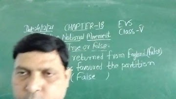 Class V EVS 04 12 2021 by Mr Rupesh Chapter 18 Indian National Movement
