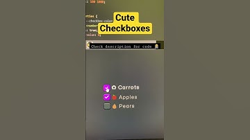 Cute Checkboxes | HTML CSS  #htmlcss #tutorials #htmlcsstutorial #shorts