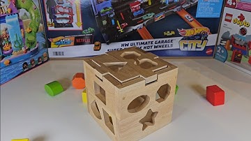 Shape Sorting Cube - Wooden Learning Toy (ASMR Video)