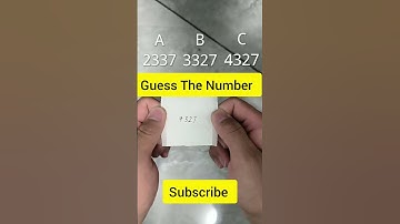 Guess The Number | check your mind | #guess #shorts