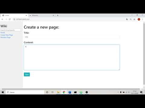 CS50 web programming - project 1: wiki