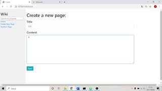 CS50 web programming - project 1: wiki