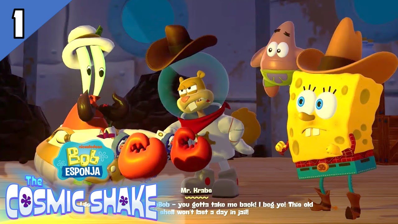 A por el bandido de mano roja!!! | Bob Esponja Cosmic Shake - EP1 - YouTube