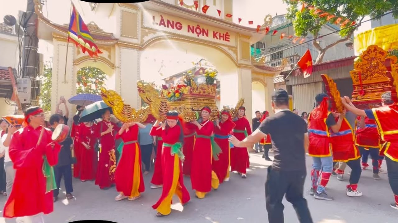 Lễ Hội Báo Bản Làng Nộn Khê 2026 🎉 Không Khí Rộn Ràng – Rước Kiệu Trang Nghiêm Đầu Năm