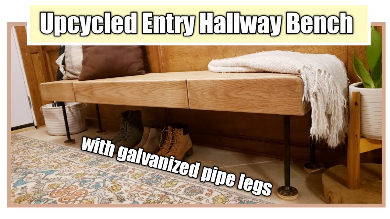 Upcycled Entry Hallway Bench | Furniture Flip project | Furniture