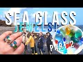 Beachcombing for rare sea glass jewels! Sea glass hunting & rock hounding with Kit and Caboodlers!