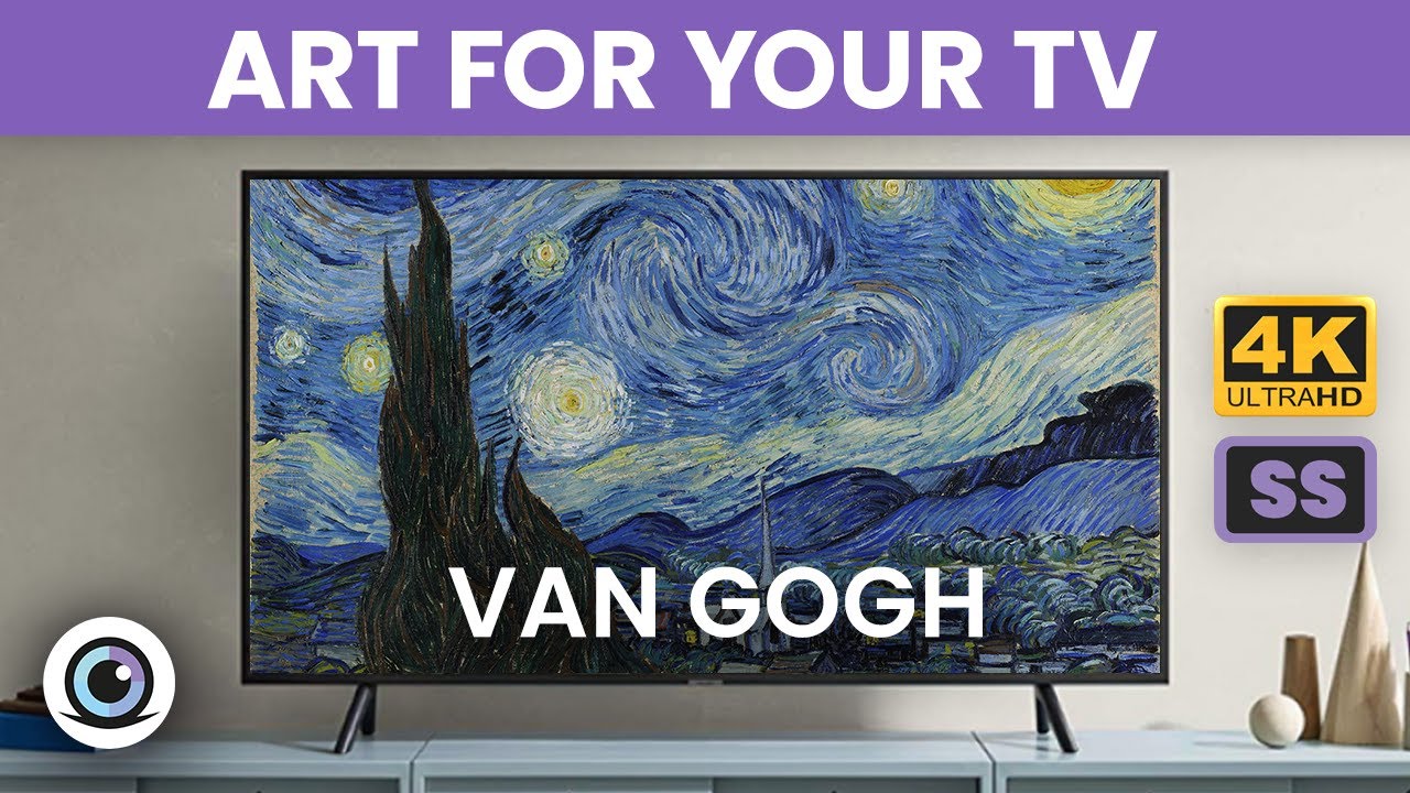 💜 Van Gogh fondo para Television [5h] | Noche Estrellada - Van Gogh ✨