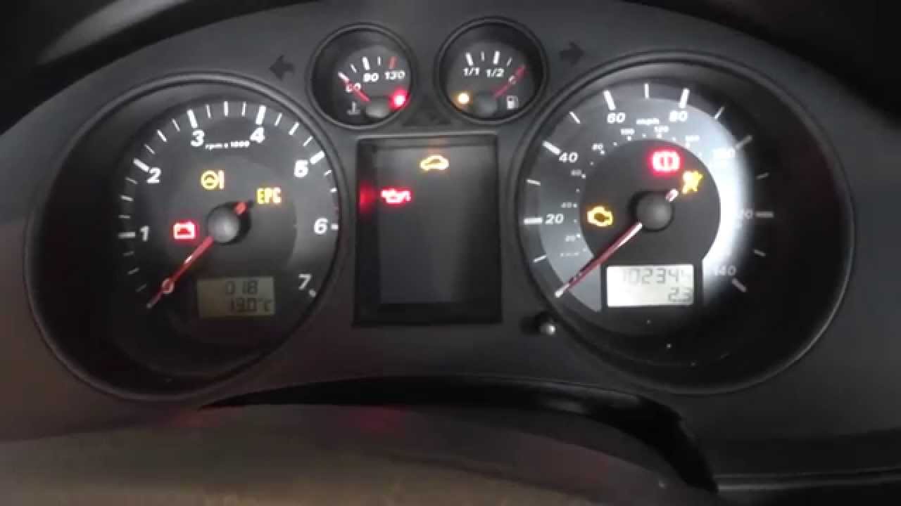 Seat Ibiza Mk4 Engine Warning Lights Igniton Sequence