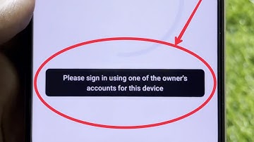 Fix Please sign in using one of the owner