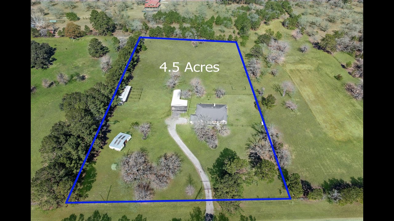 ( 4.5 Acres with barn and carport For sale ) 23530 Hargrave Rd  Hockley Tx 77447