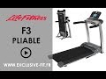 Tapis de course life fitness f3 track  exclusive fit