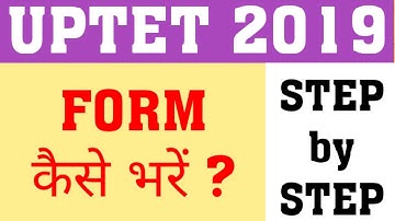 HOW TO FILL UPTET 2019 FORM | STEP BY STEP UPTET 2019 FORM FILLING | UPTET 2019 ONLINE FORM