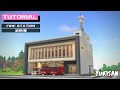 【マイクラ建築】消防署の作り方|クリエで街づくり!