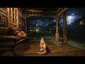 Arthur's Quiet & Peaceful Shelter with His Dog Under a Wooden Roof During Thunderstorm | RDR2 ASMR