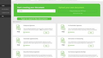 Create a legal document online in a minute.