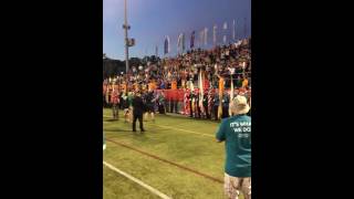 Special Olympics torch lighting at the summer games in NJ 2016