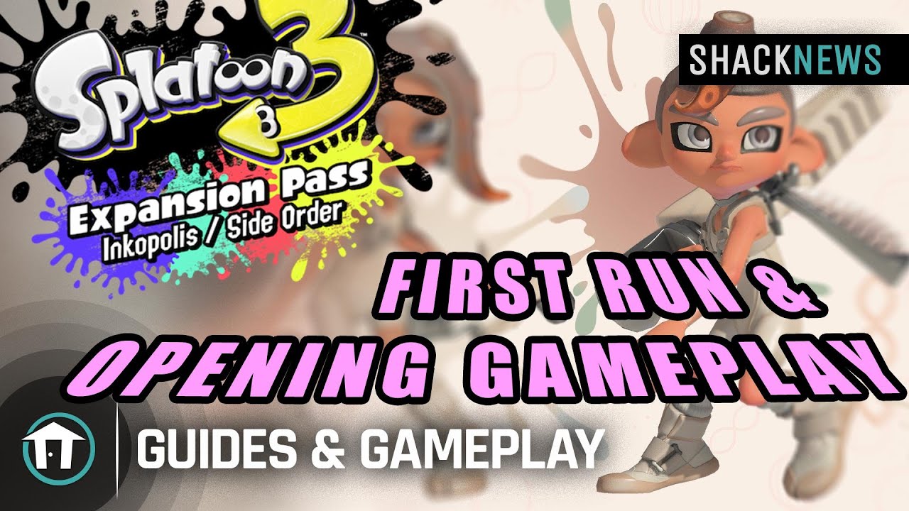 Splatoon 3 - Side Order Expansion DLC First Run & Opening Gameplay ...