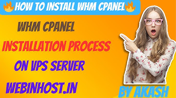 How to install WHM cPanel on vps and dedicated server | vps server par WHM cPanel install kaise kren